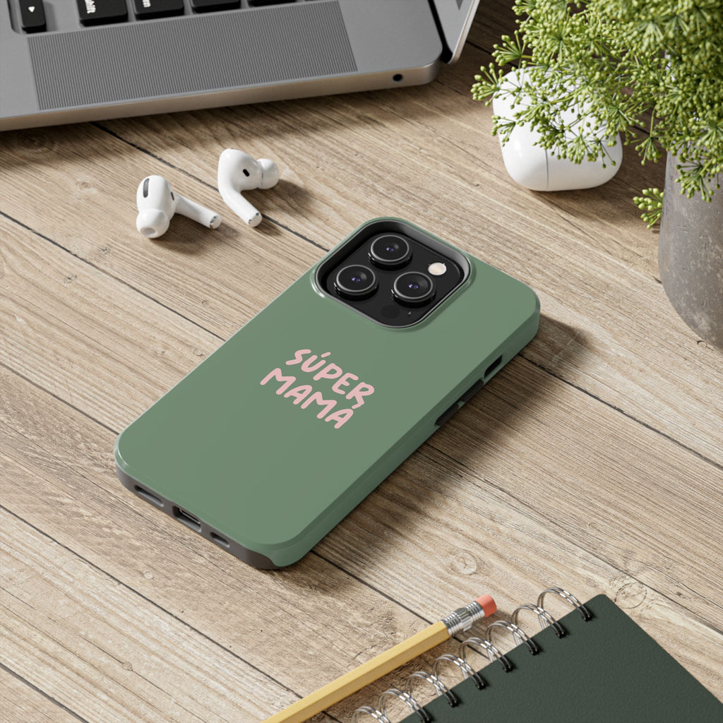 Green Phone Case with Custom Text
