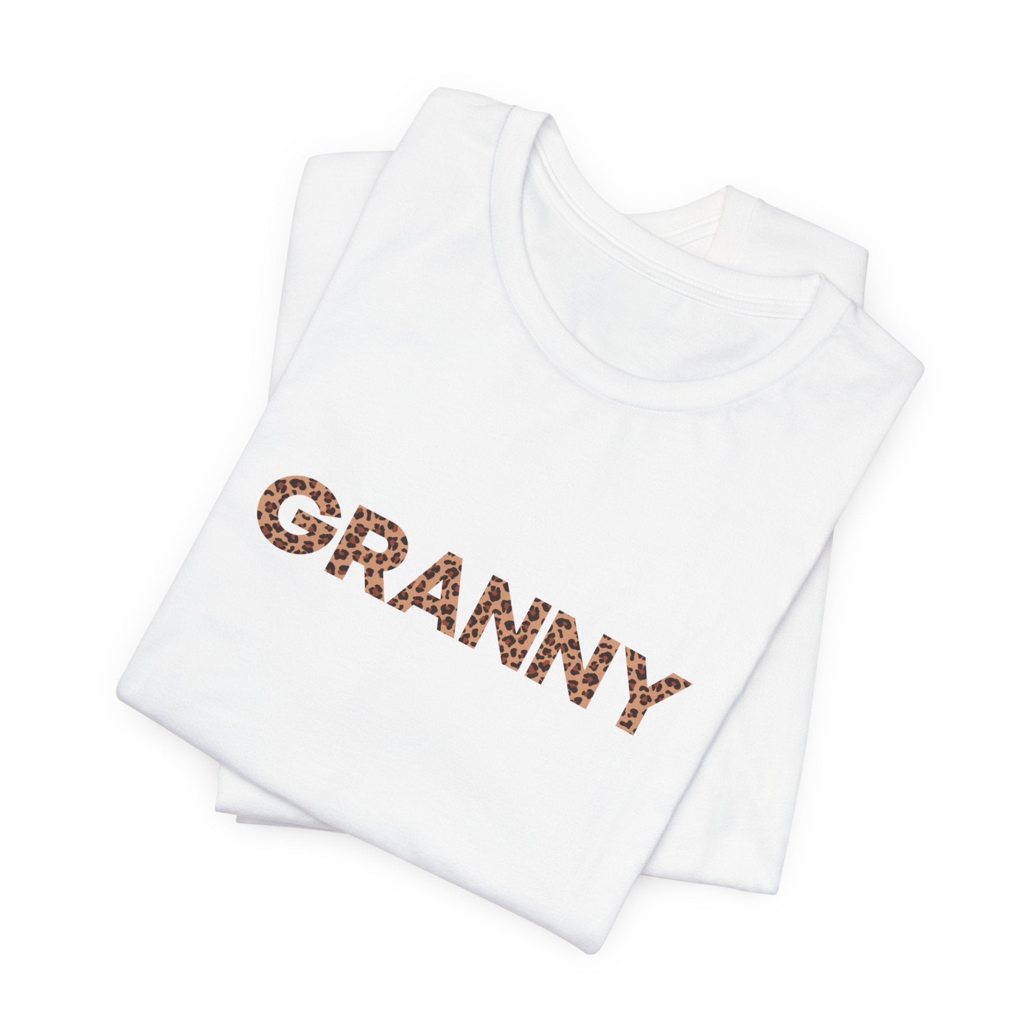 Leopard Granny T-Shirt with Personalized Names