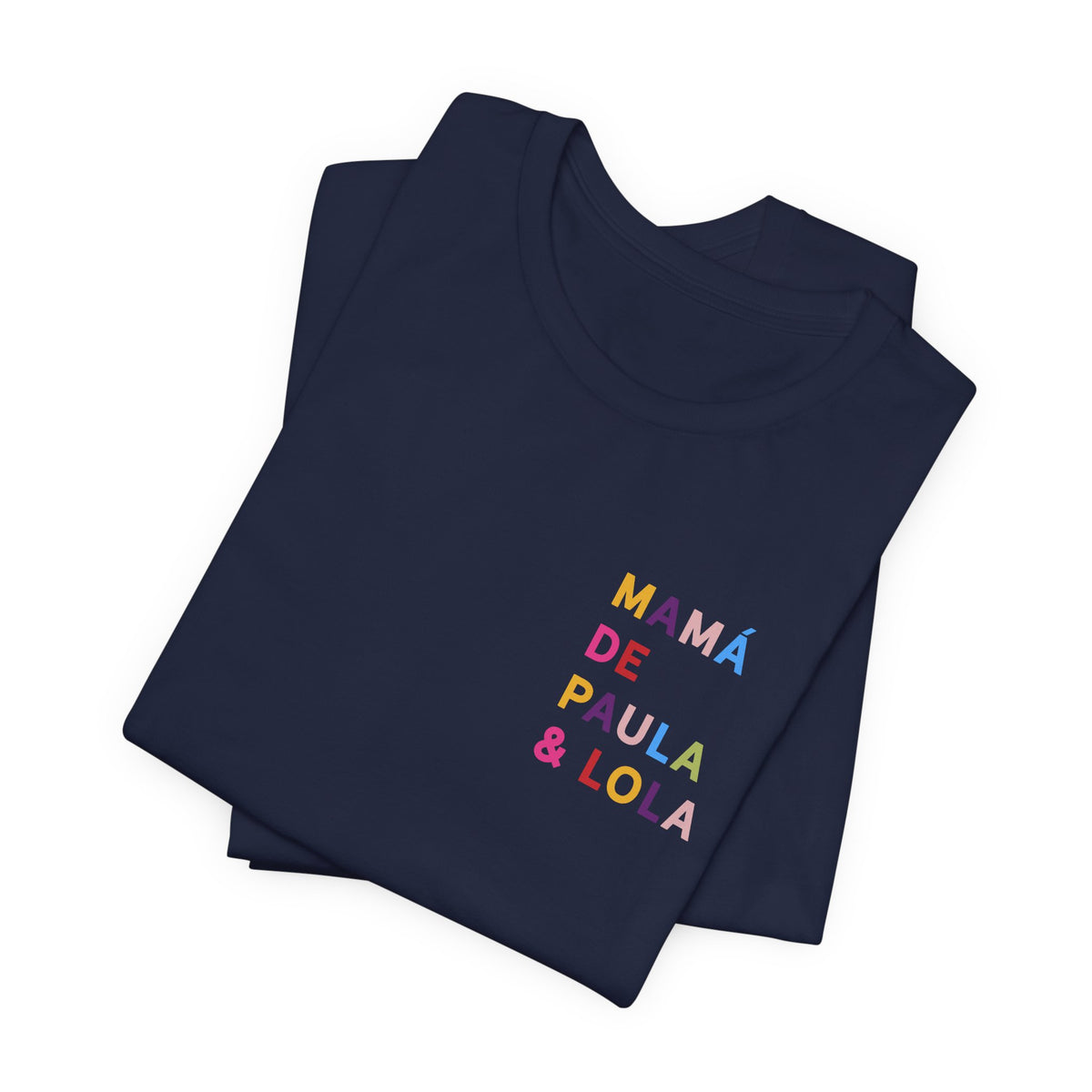 Camiseta multicolor personalizada para la mamá