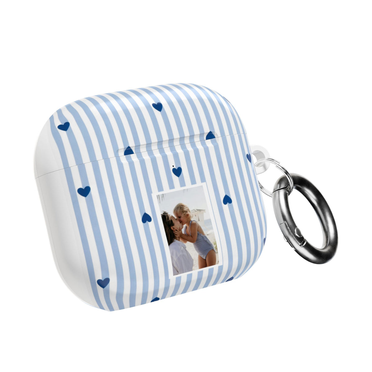 Copy of Blue Striped AirPods Case with Personalized Name