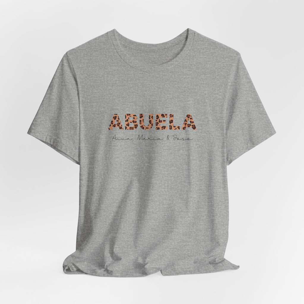 Camiseta Leopard Abuela con Nombres Personalizados