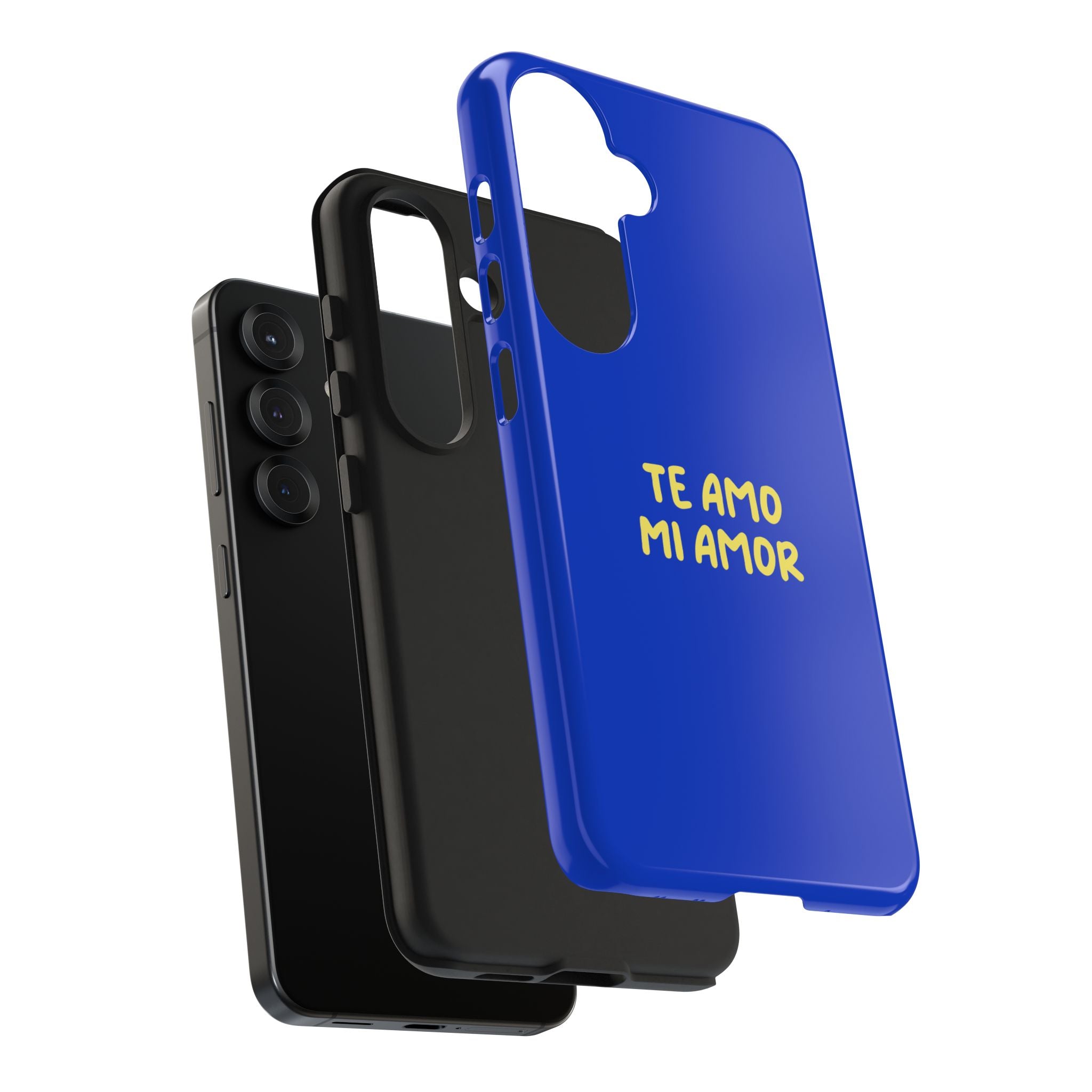 Blue Phone Case with Custom Text