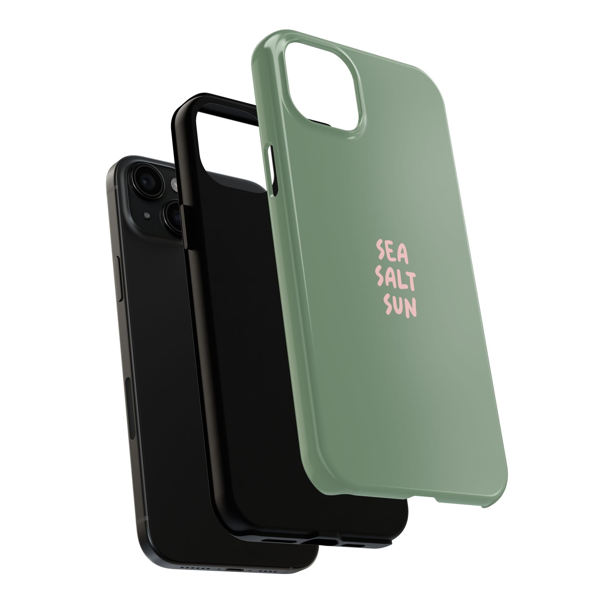 Phone Case Green color with custom text