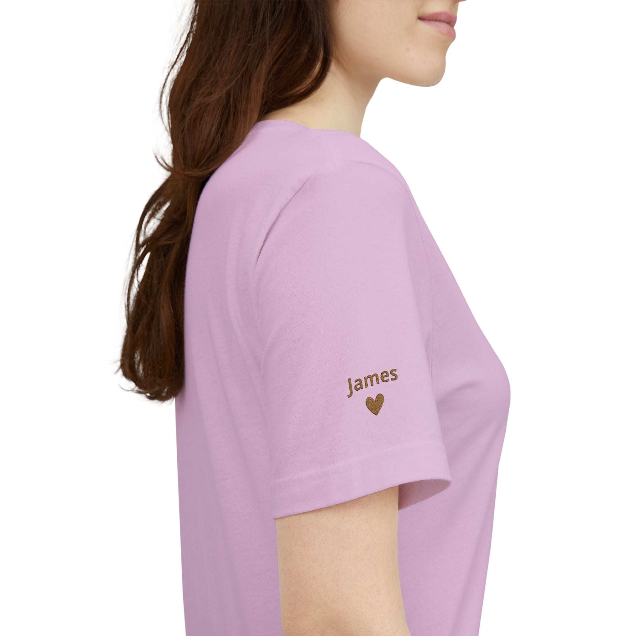 T-Shirt Grandma Since Date Embroidered on Heart and Grandchildren’s First Names on Sleeve