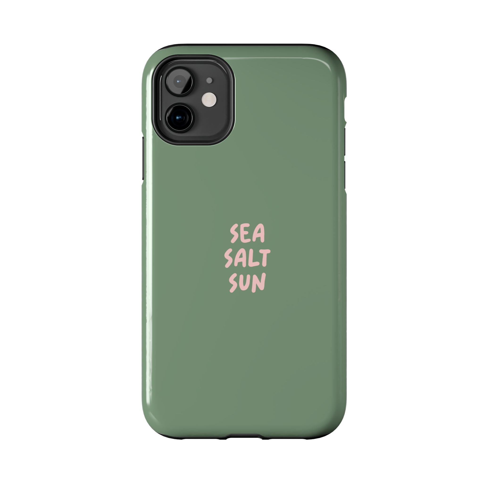 Phone Case Green color with custom text