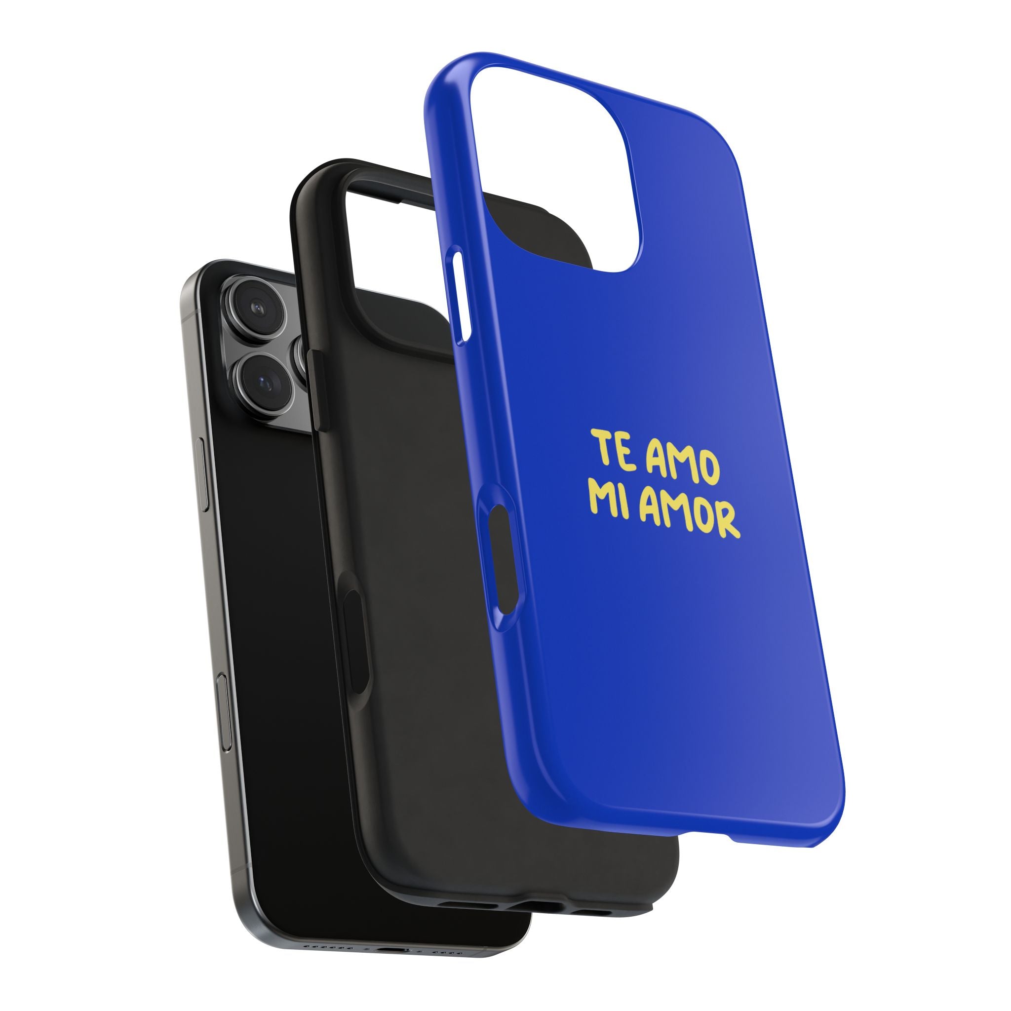 Blue Phone Case with Custom Text