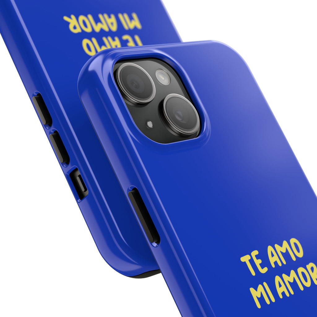 Blue Phone Case with Custom Text