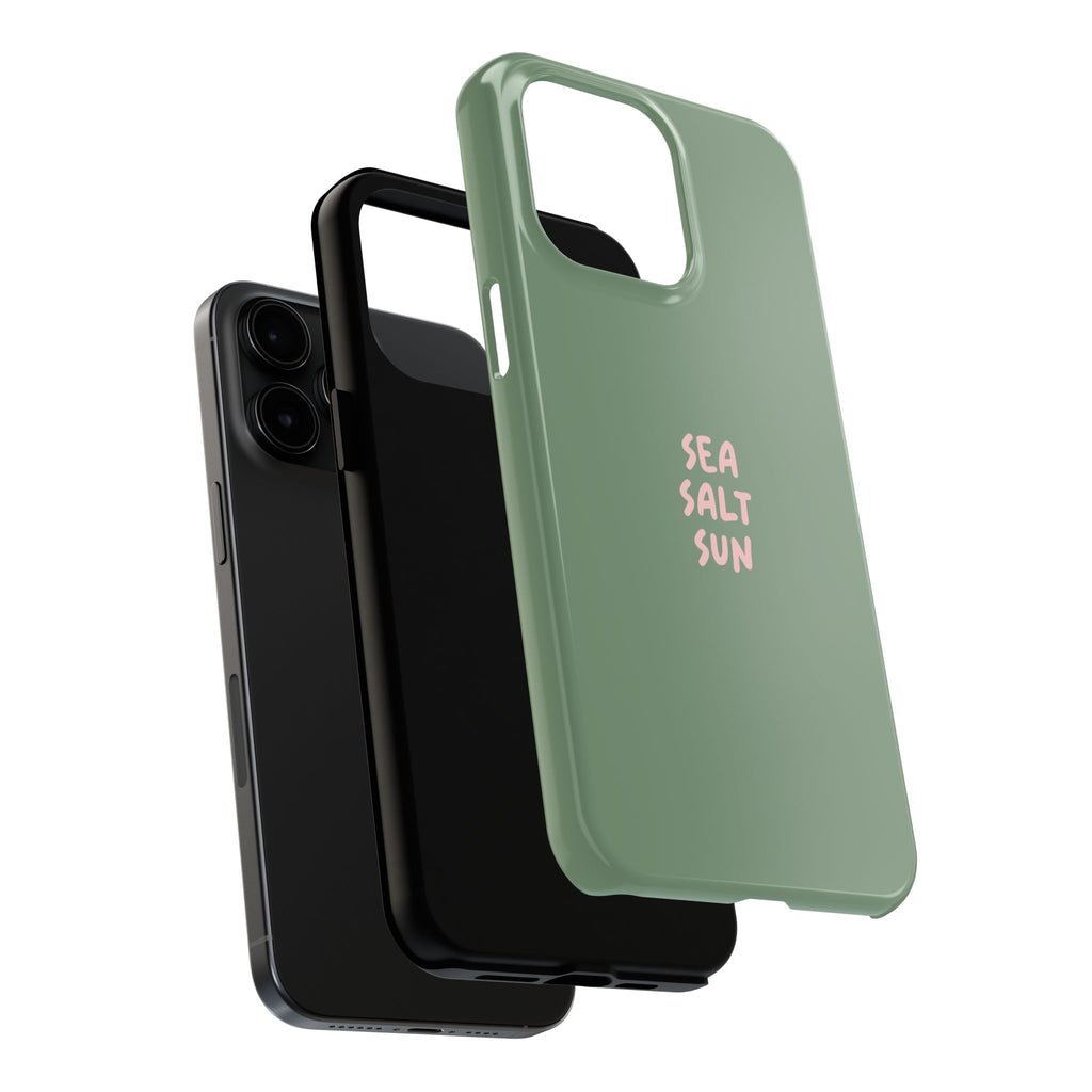 Phone Case Green color with custom text