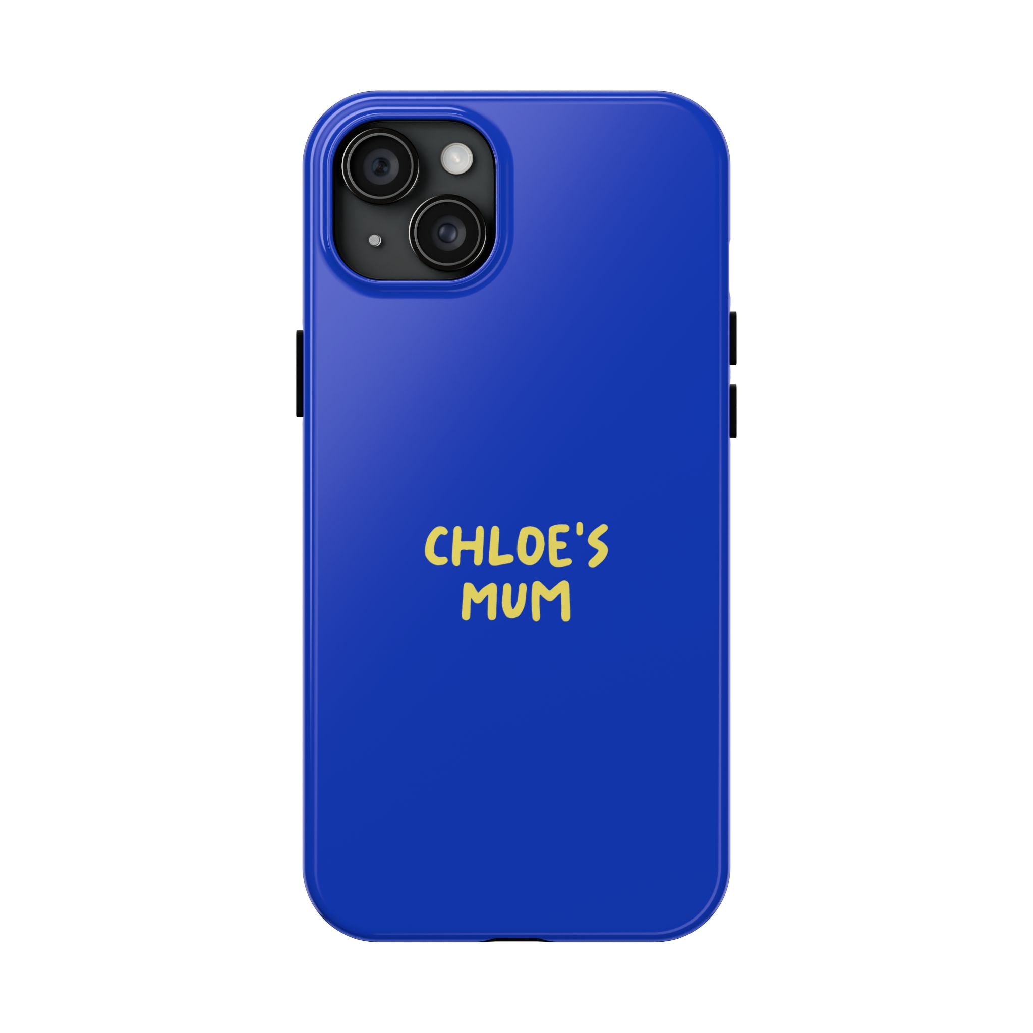 Phone Case Blue color with custom text
