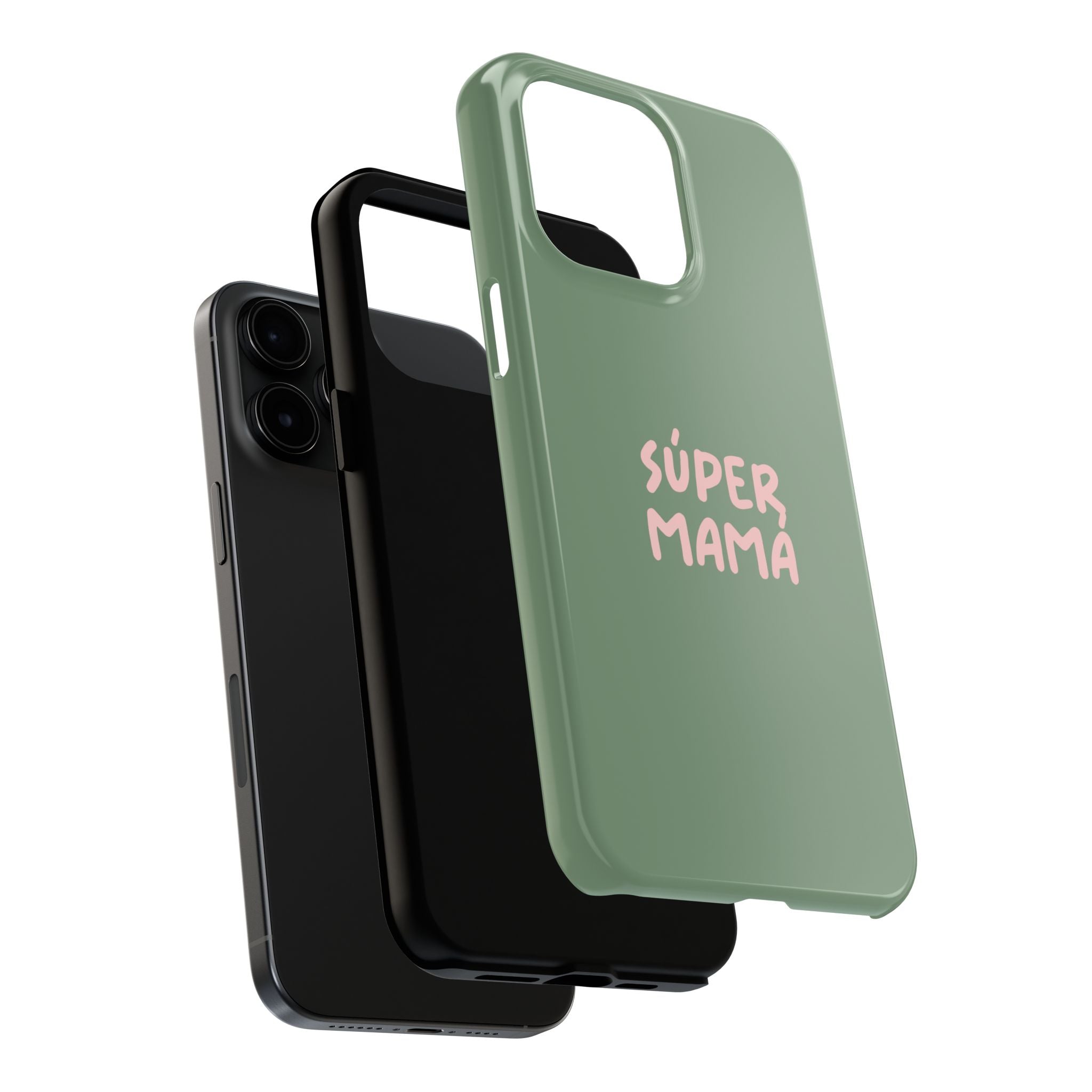 Green Phone Case with Custom Text