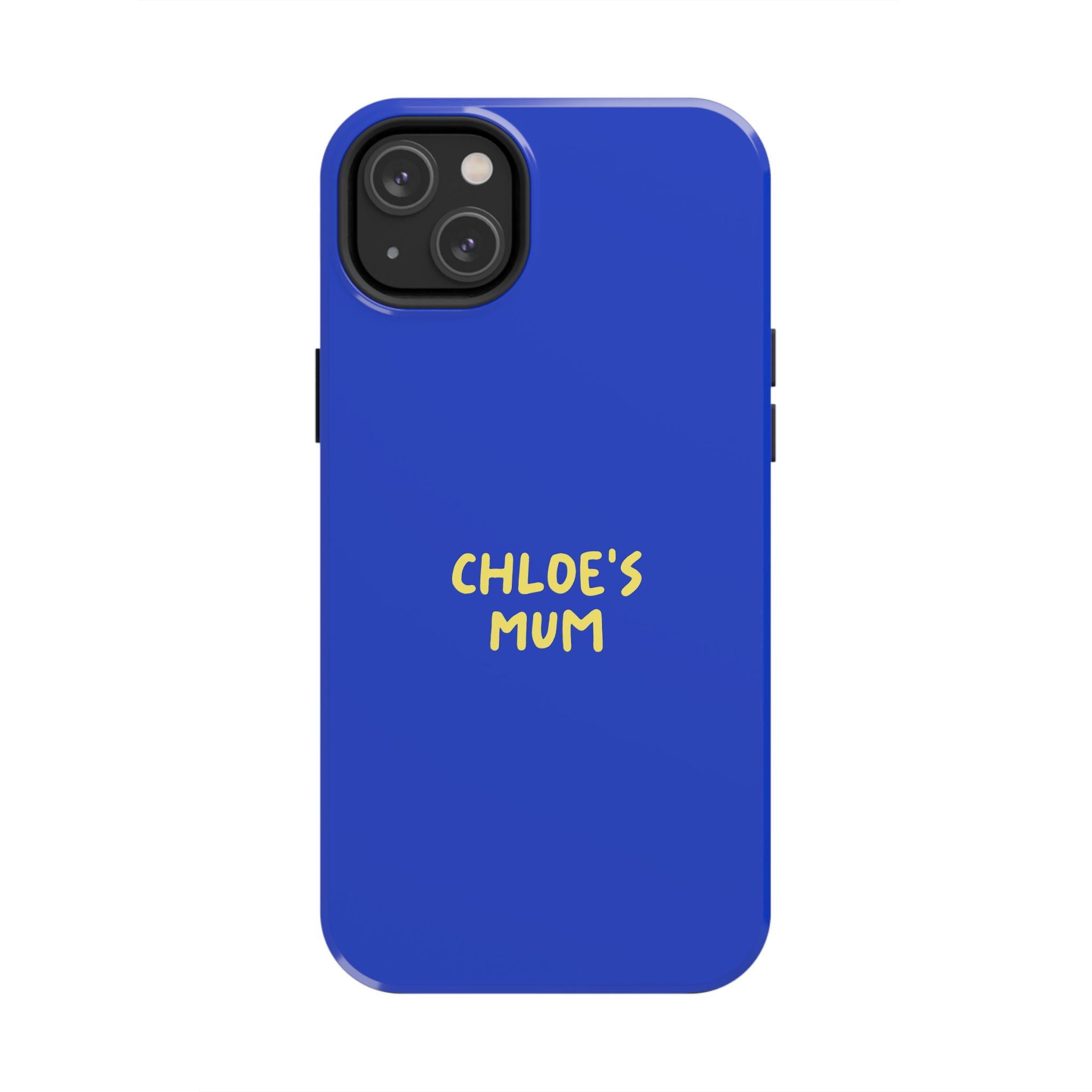Phone Case Blue color with custom text