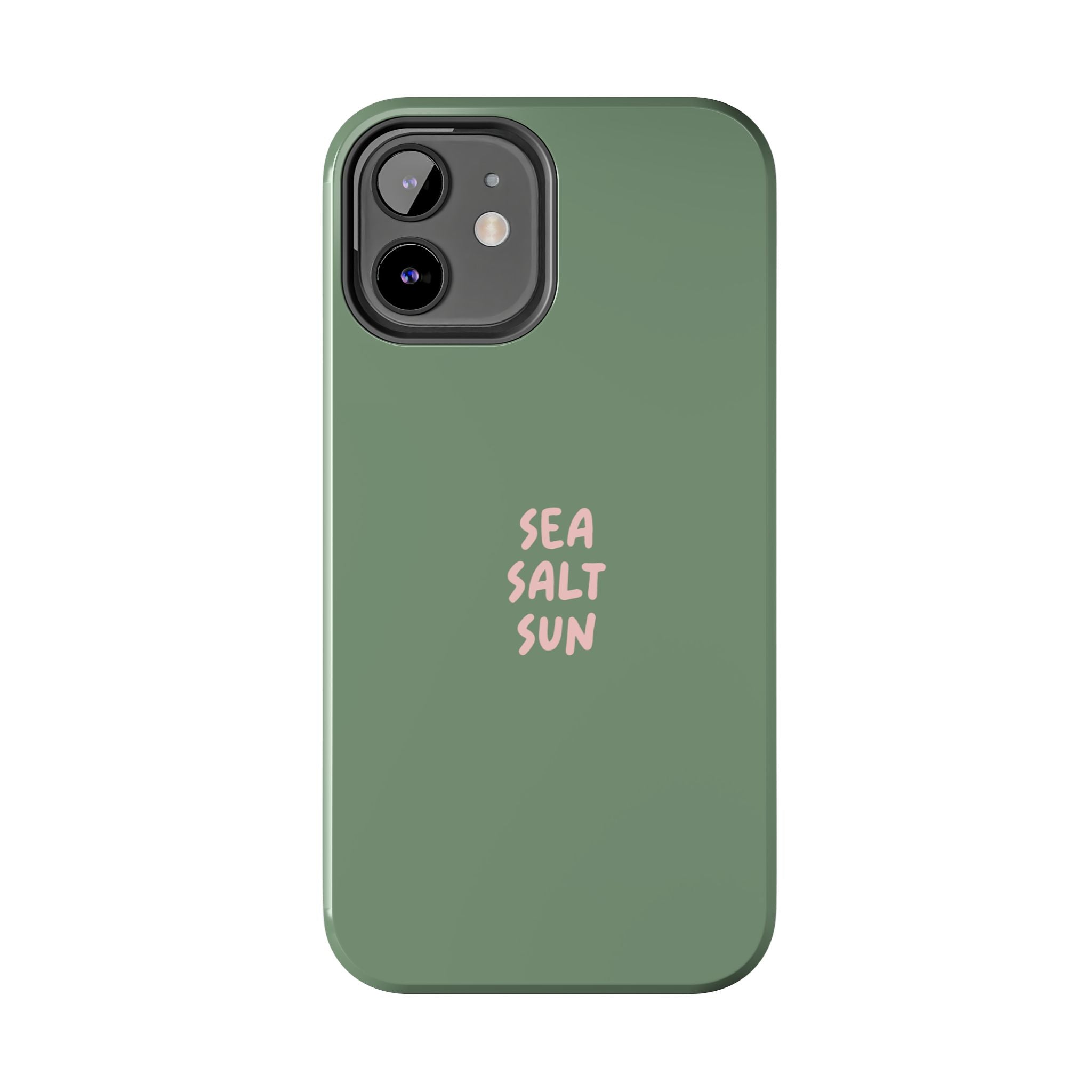 Phone Case Green color with custom text