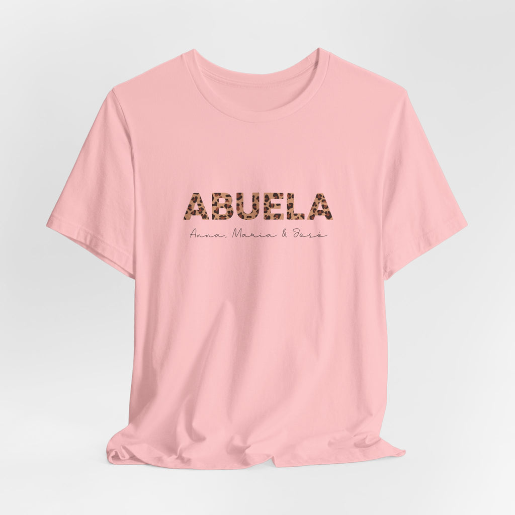 Camiseta Leopard Abuela con Nombres Personalizados