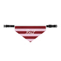Red Striped Pet Bandana with Custom Text