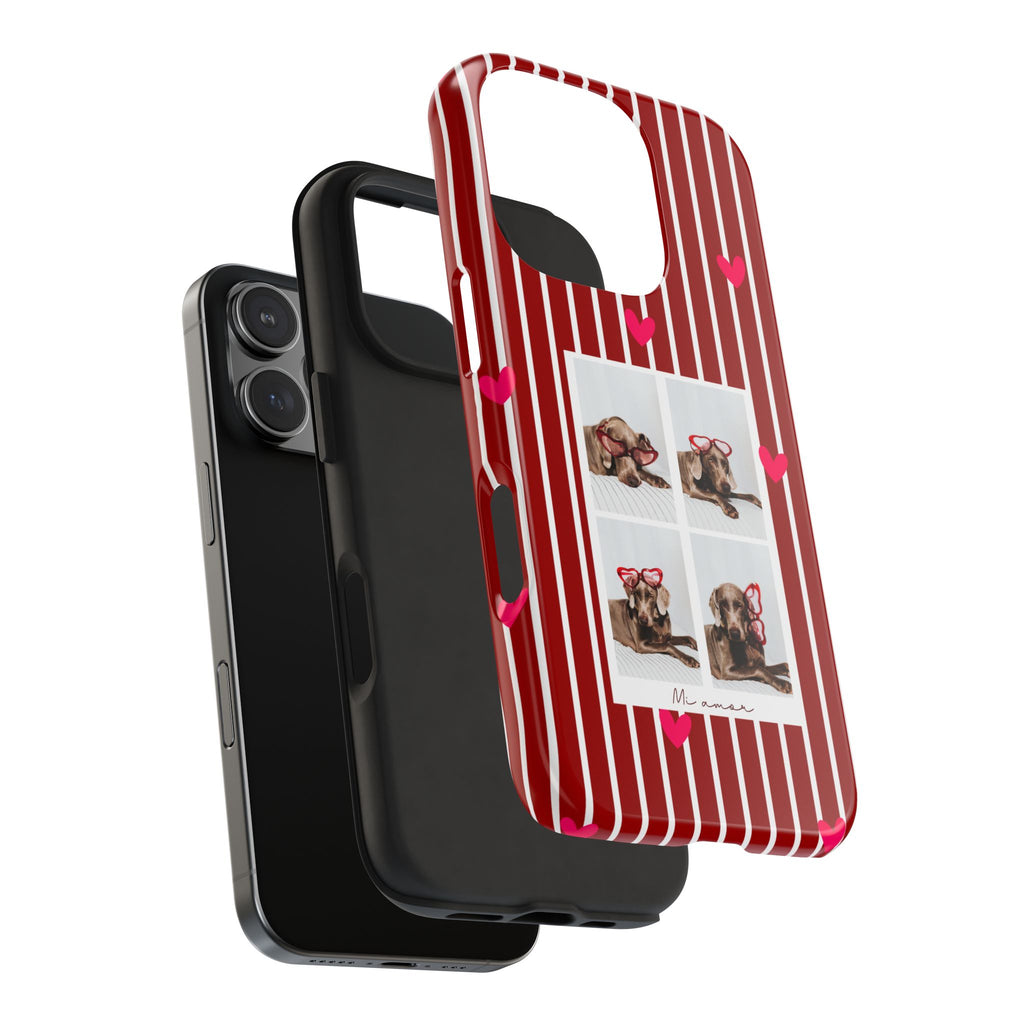 Funda de teléfono estilo cabina de fotos