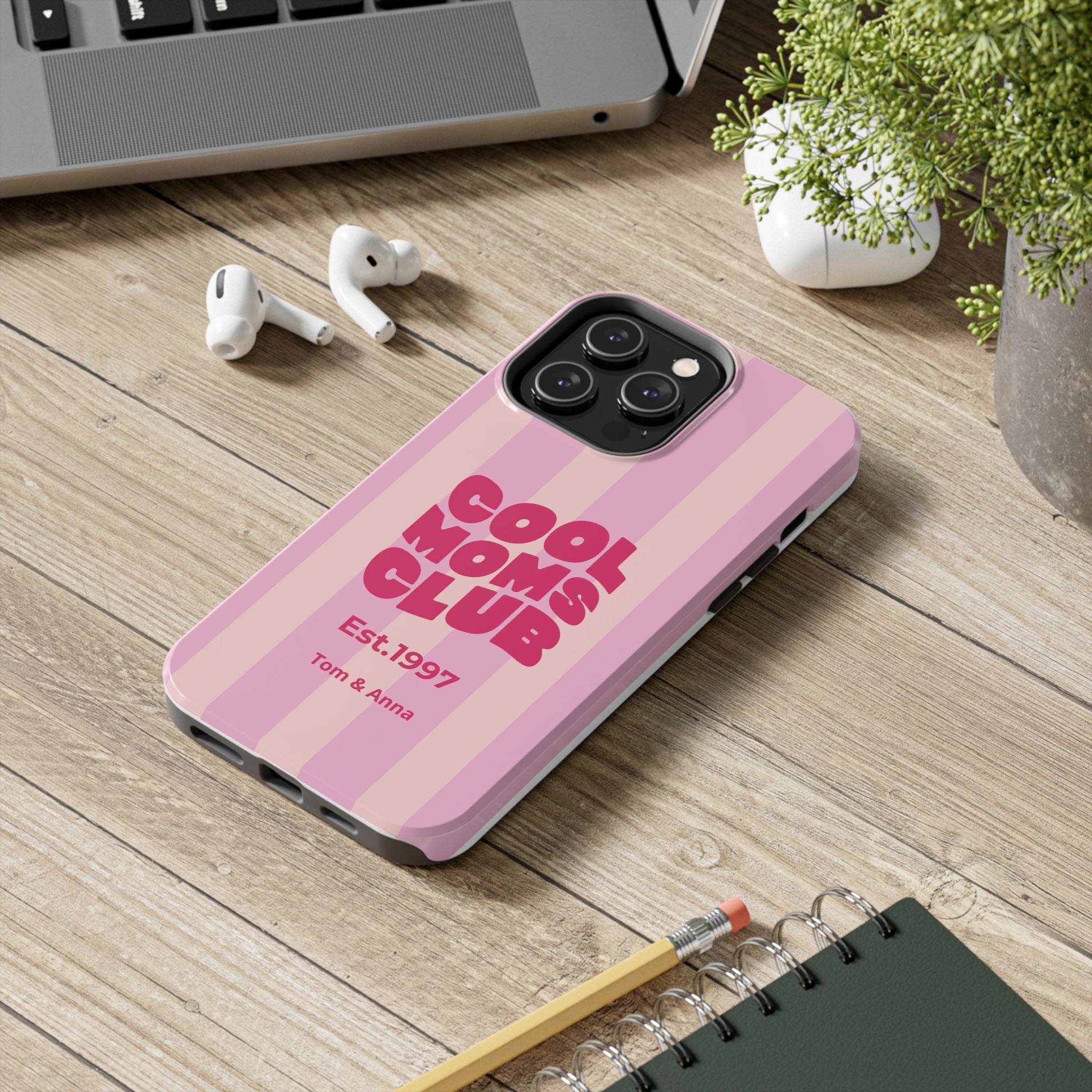 Phone Case Cool Moms Club & Names of children