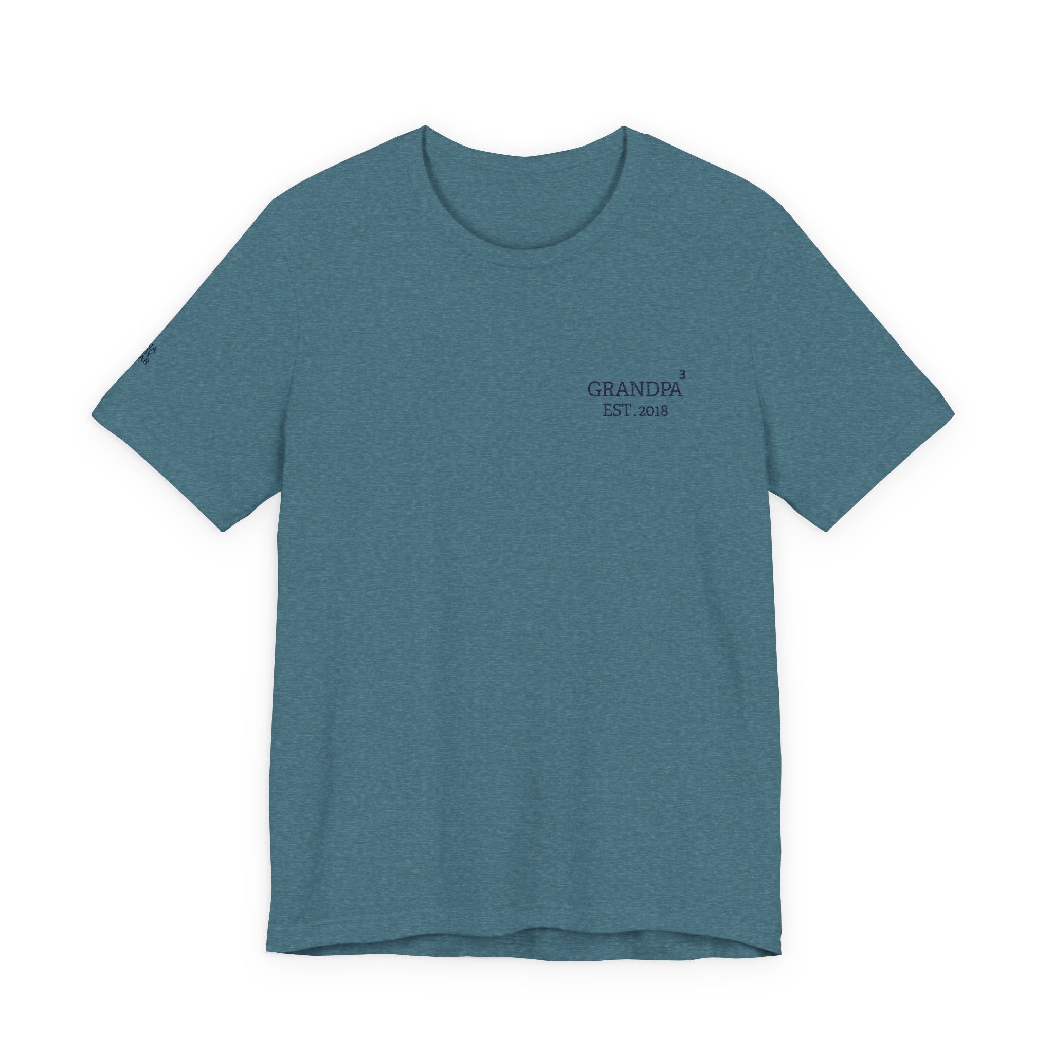 T-Shirt Exponent Grandpa embroidered and personalized first names on sleeve