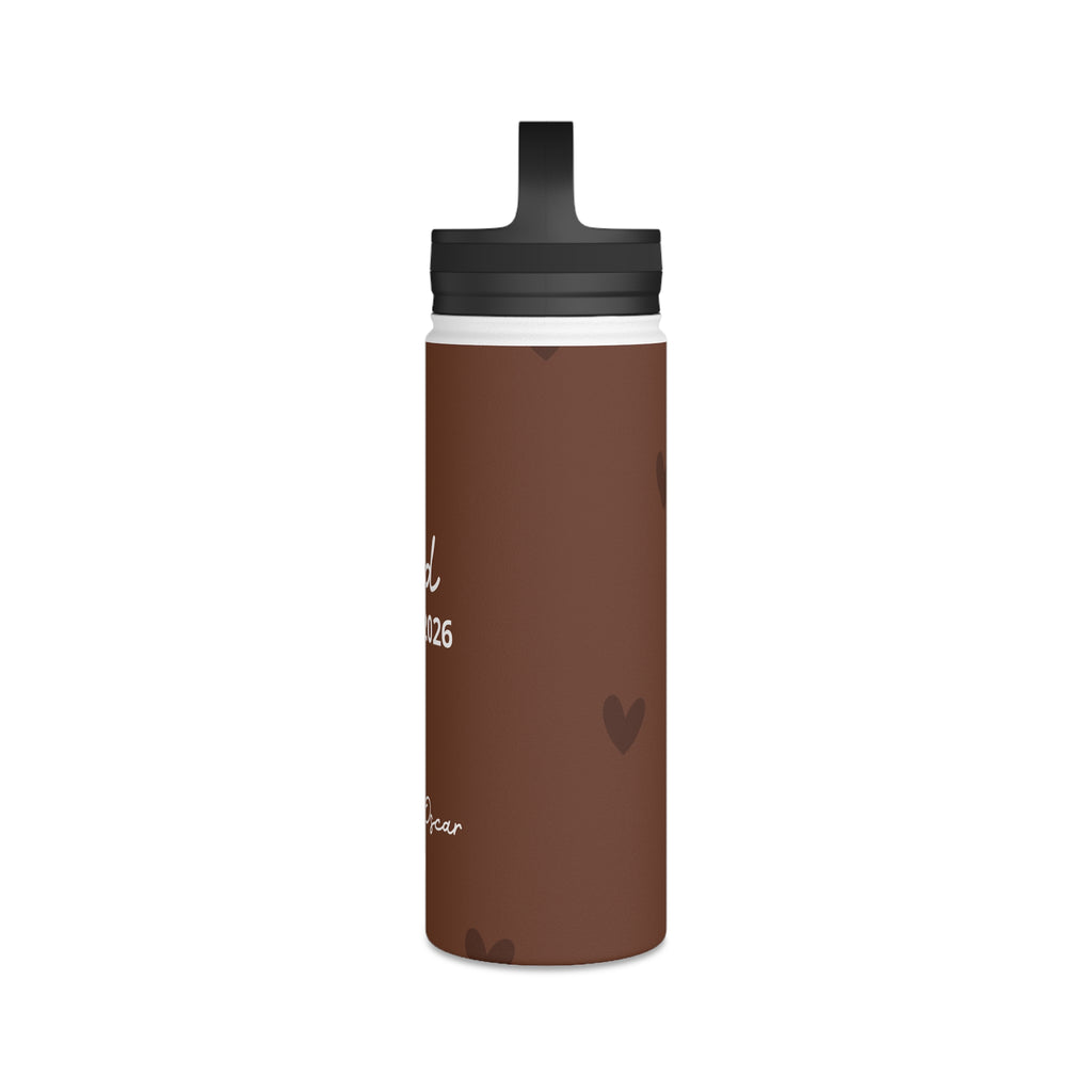 Dad Since Water Bottle with Personalized Names