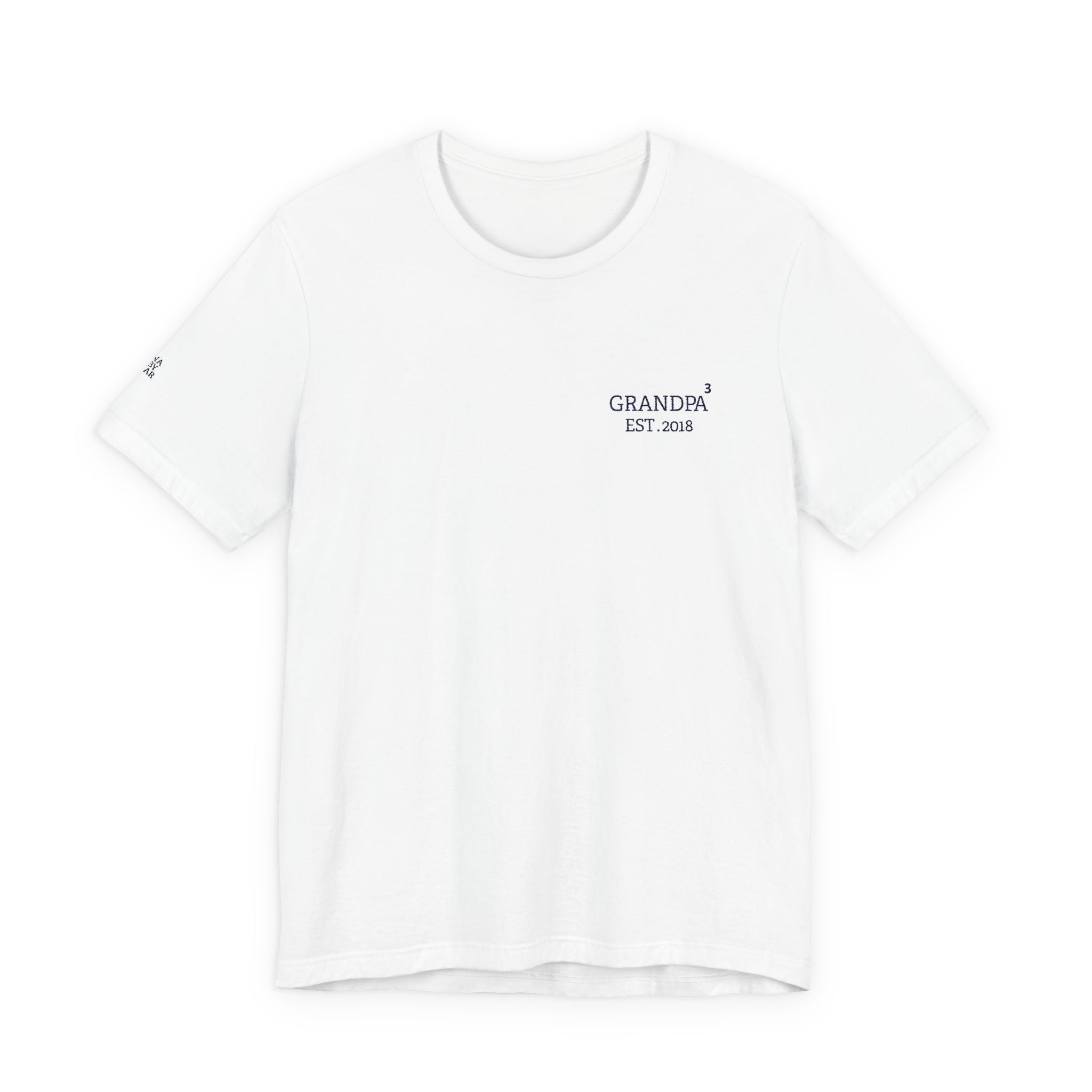 T-Shirt Exponent Grandpa embroidered and personalized first names on sleeve