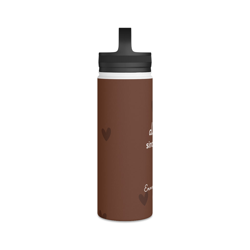 Dad Since Water Bottle with Personalized Names