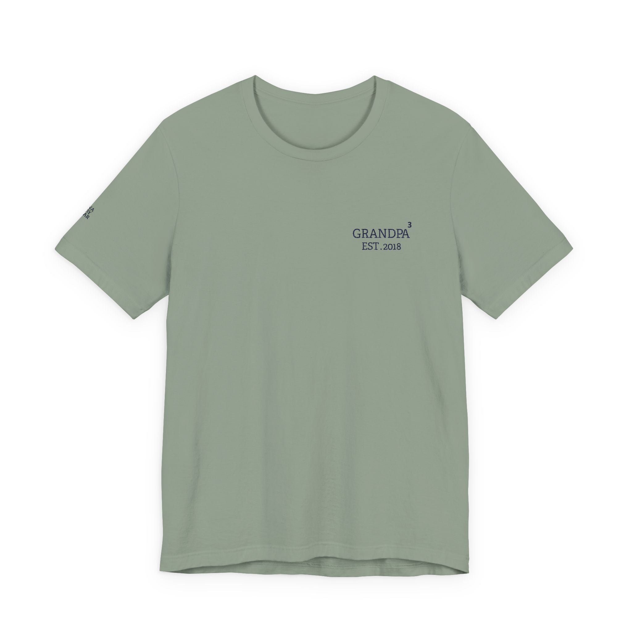 T-Shirt Exponent Grandpa embroidered and personalized first names on sleeve