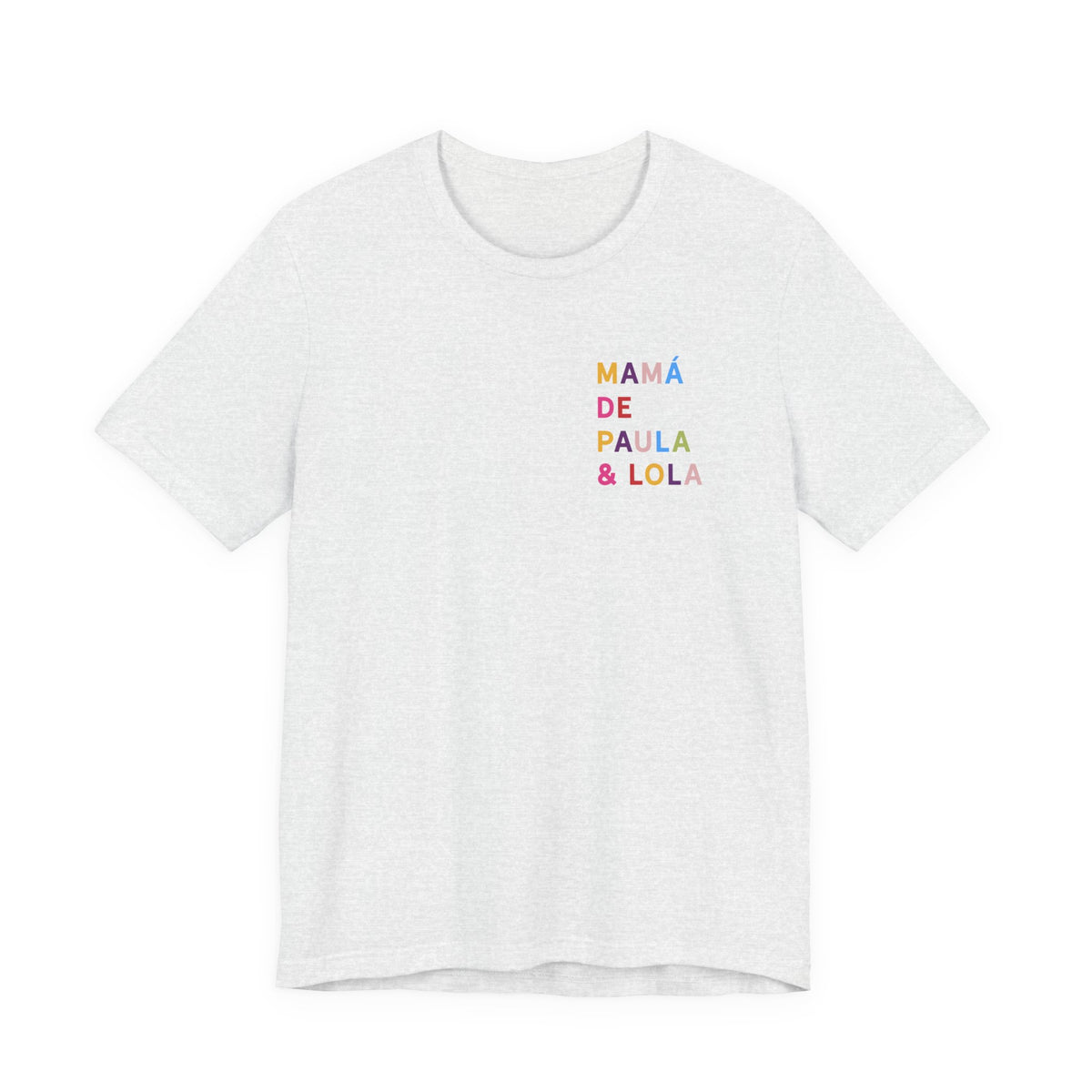Camiseta multicolor personalizada para la mamá