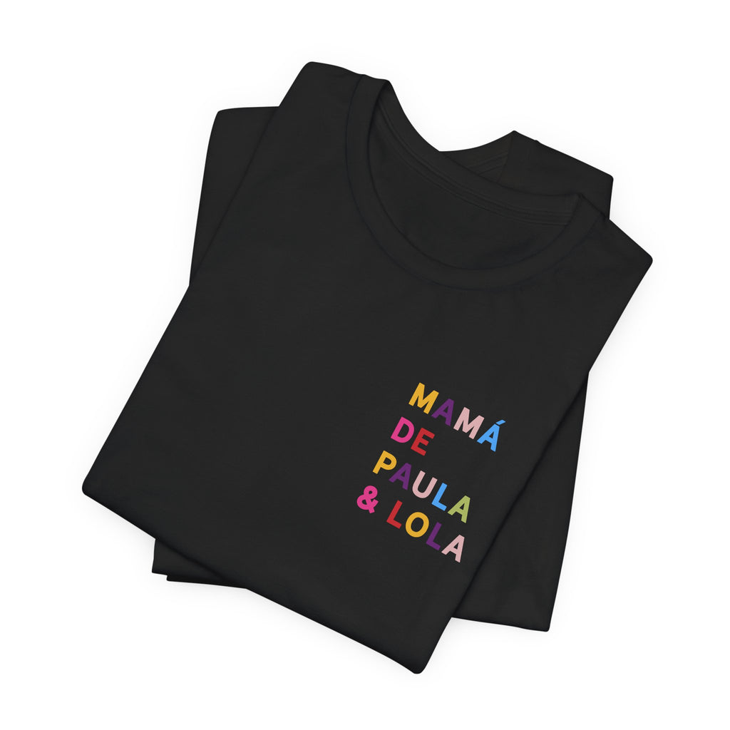 Camiseta multicolor personalizada para la mamá