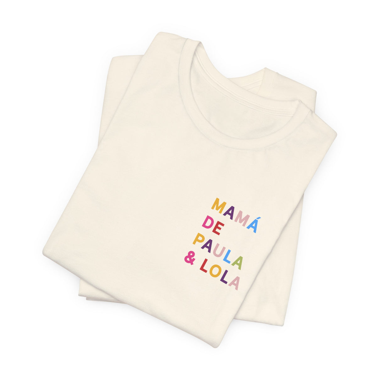Camiseta multicolor personalizada para la mamá