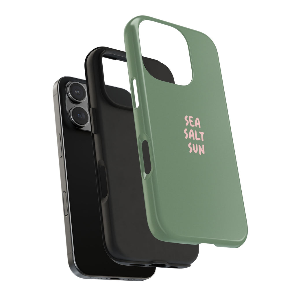 Phone Case Green color with custom text