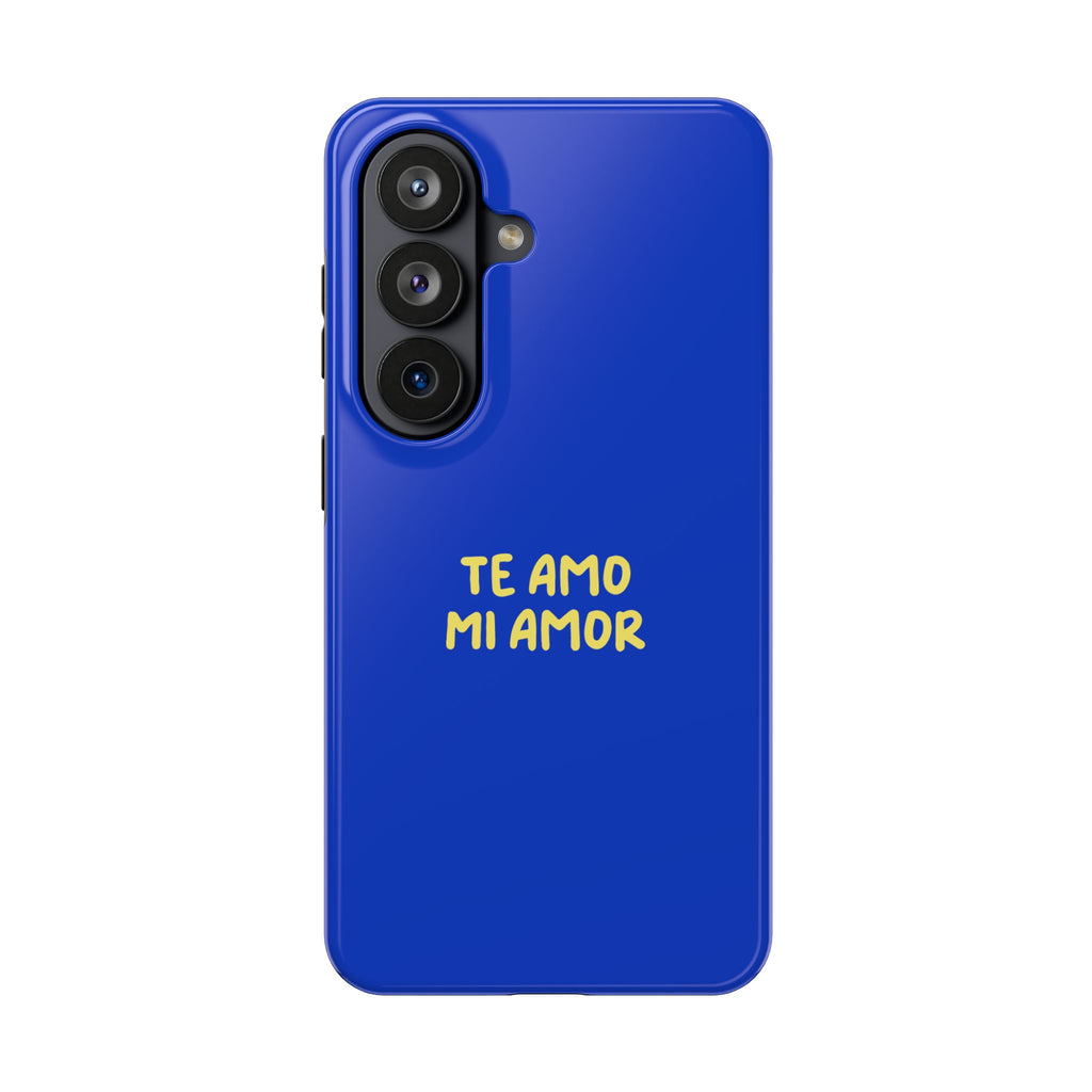 Blue Phone Case with Custom Text