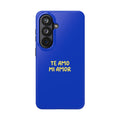 Blue Phone Case with Custom Text