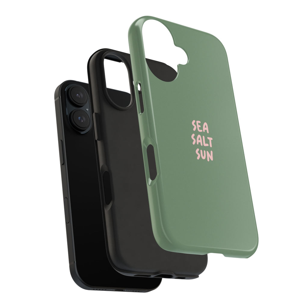 Phone Case Green color with custom text