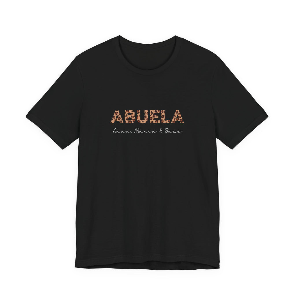 Camiseta Leopard Abuela con Nombres Personalizados