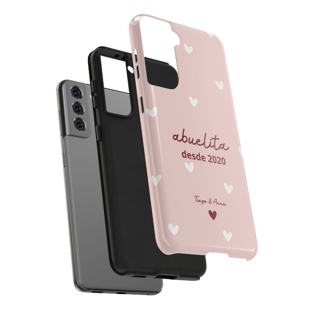 Funda personalizada de mamá o abuela con fecha y nombres