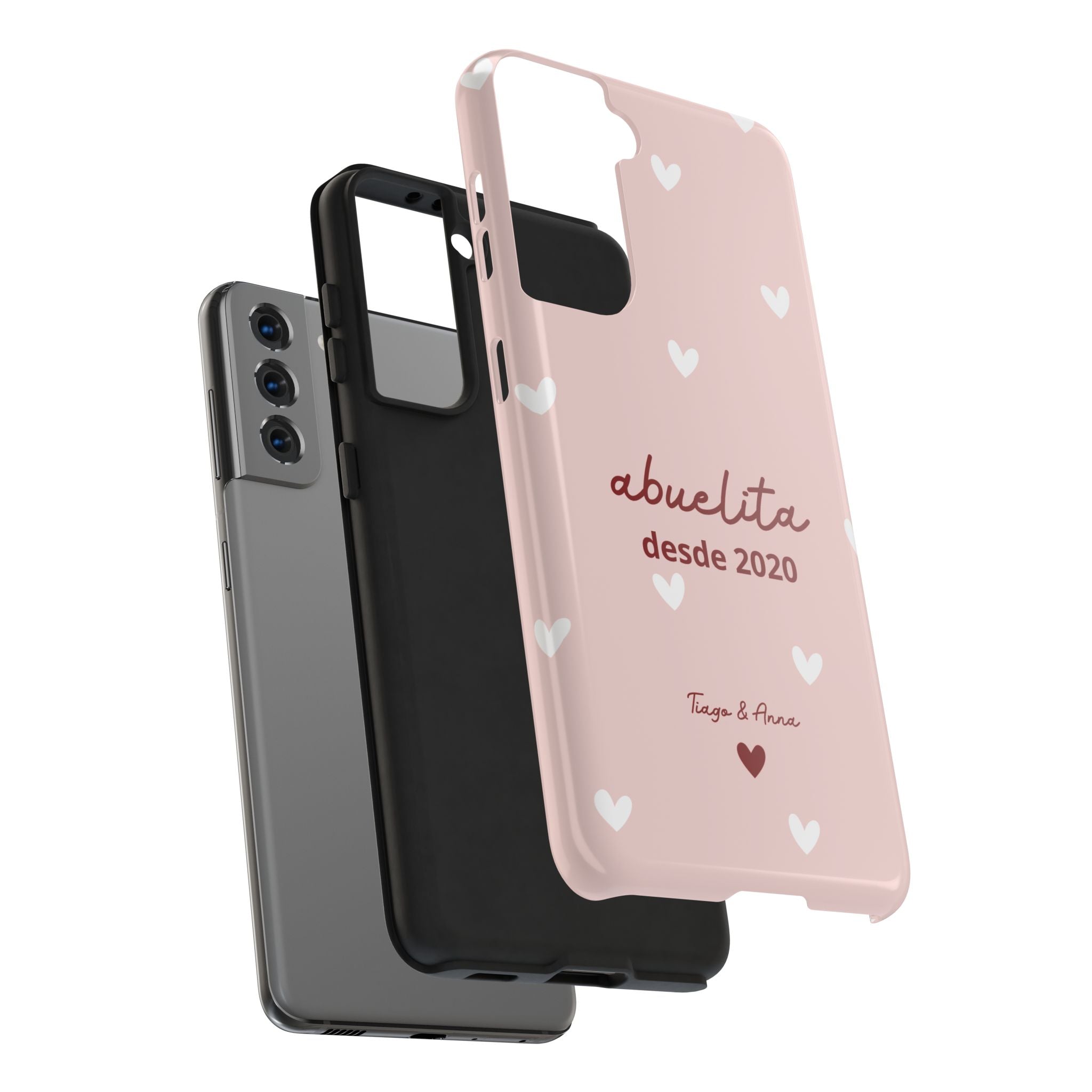 Funda personalizada de mamá o abuela con fecha y nombres