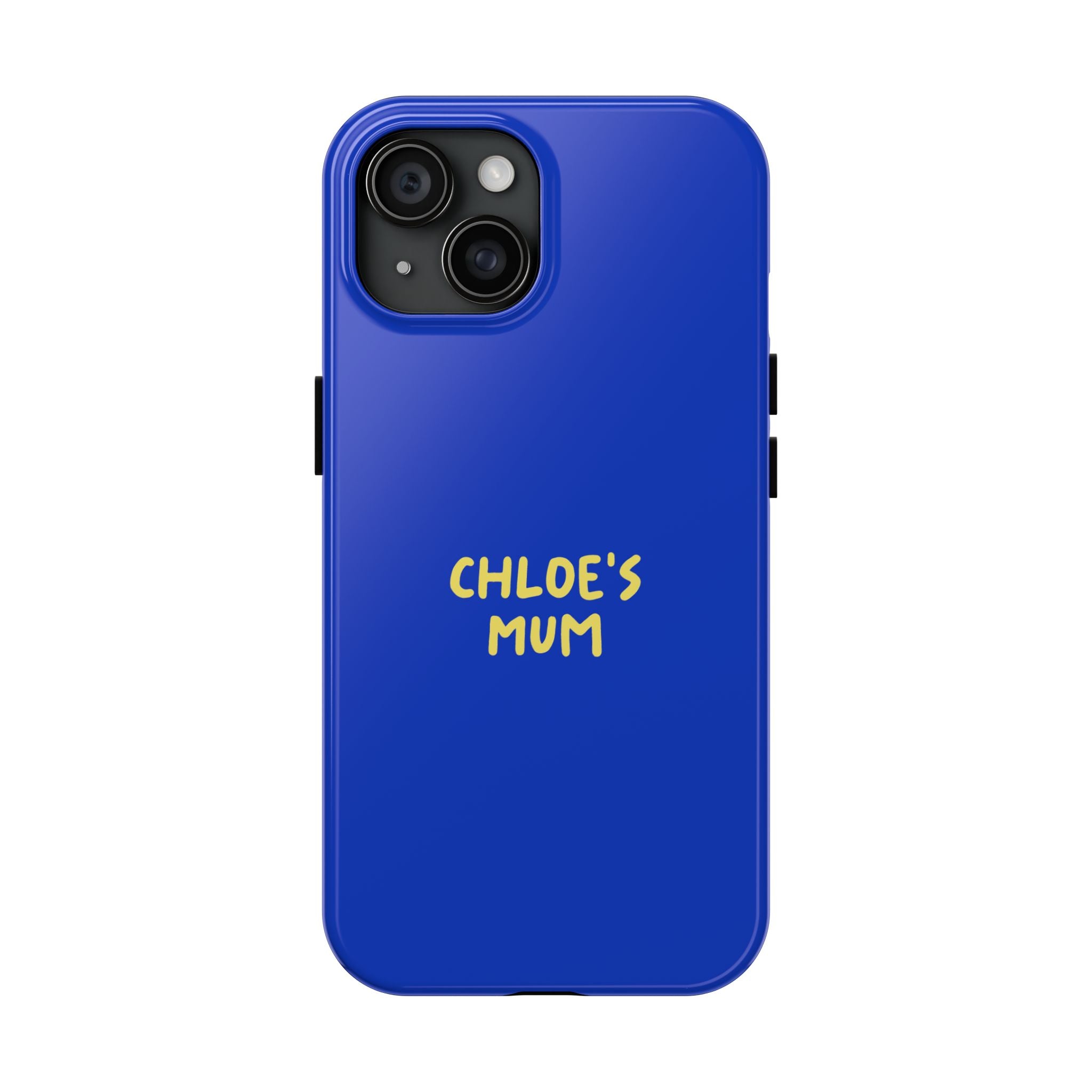 Phone Case Blue color with custom text