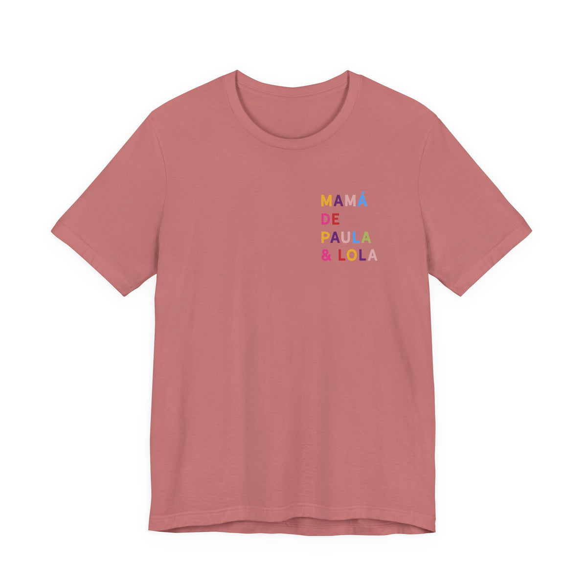 Camiseta multicolor personalizada para la mamá