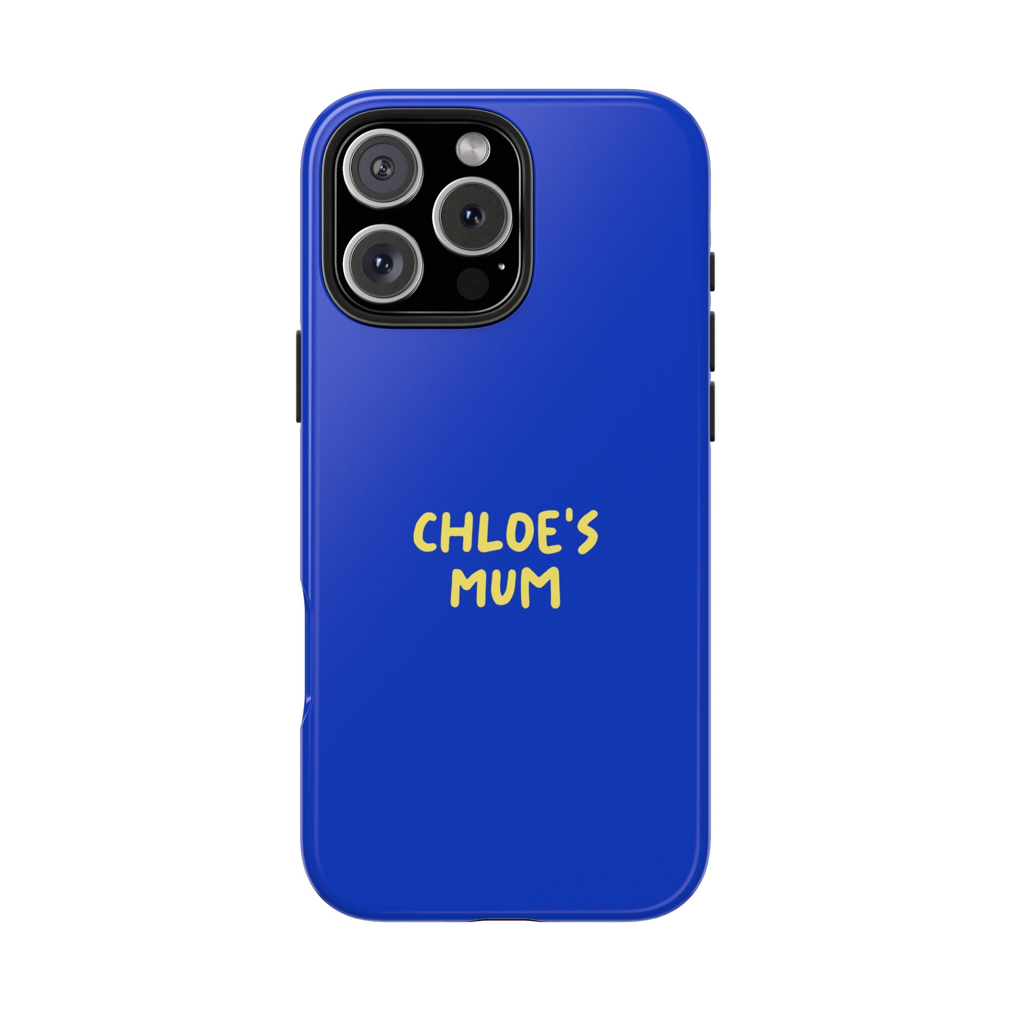 Phone Case Blue color with custom text