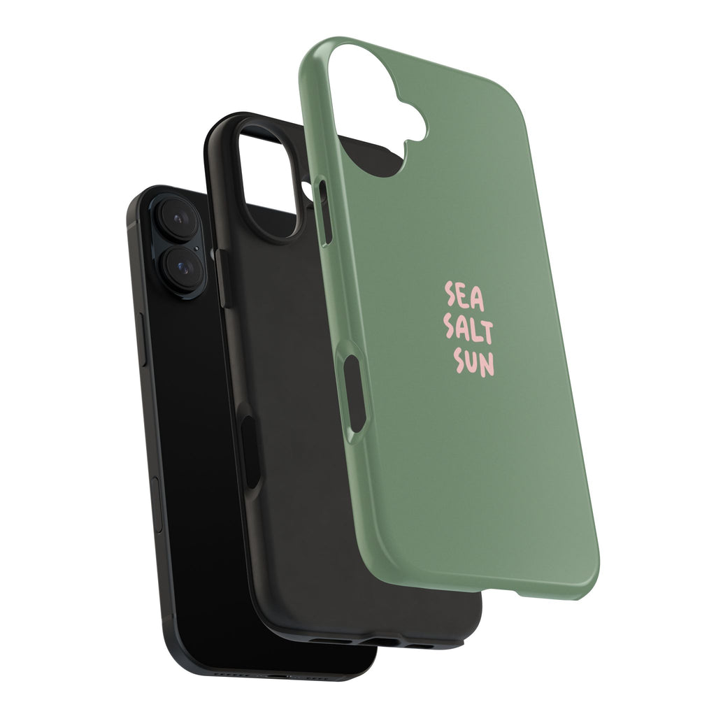 Phone Case Green color with custom text