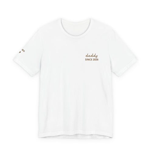 Personalized Dad Since T-Shirt Embroidered with Names