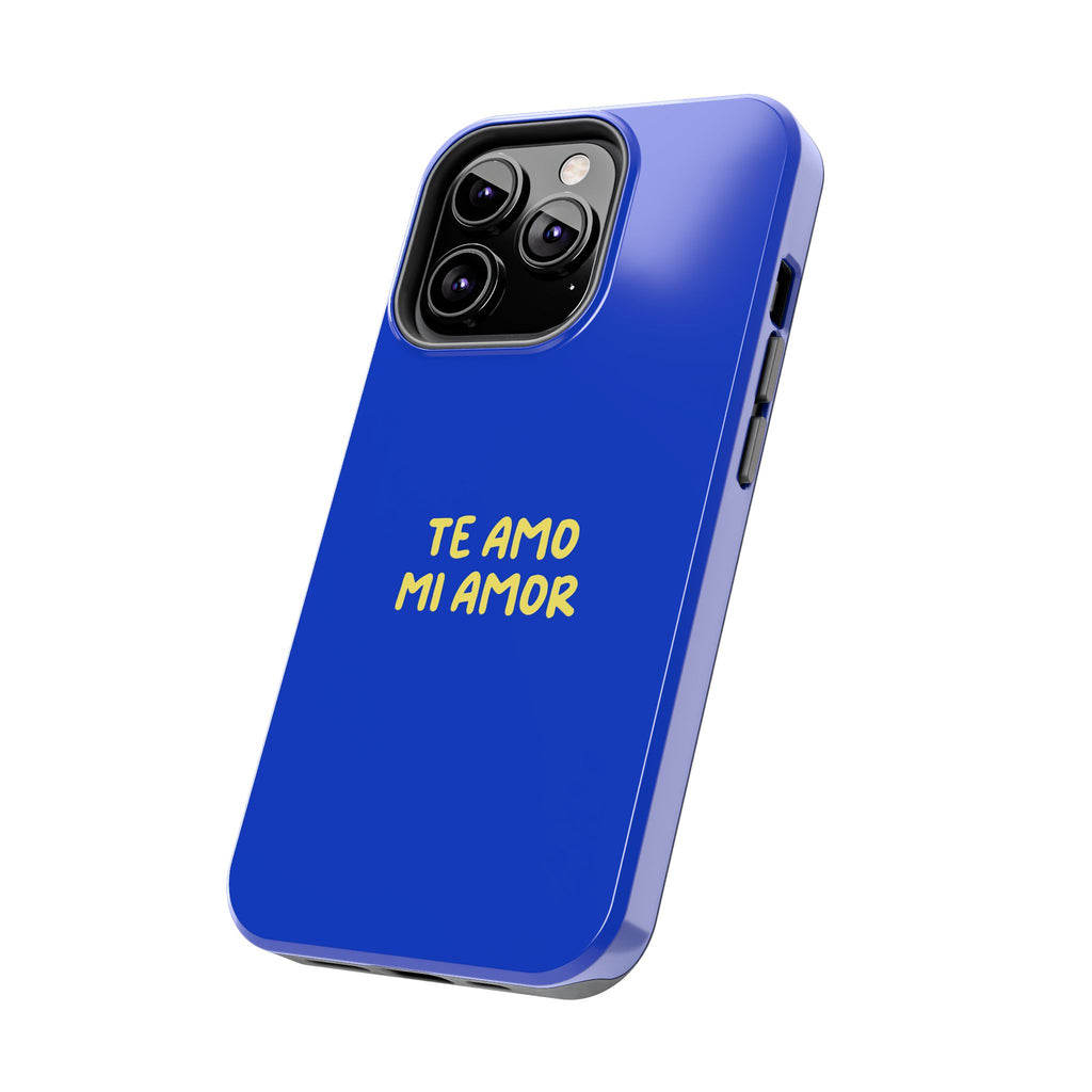Blue Phone Case with Custom Text