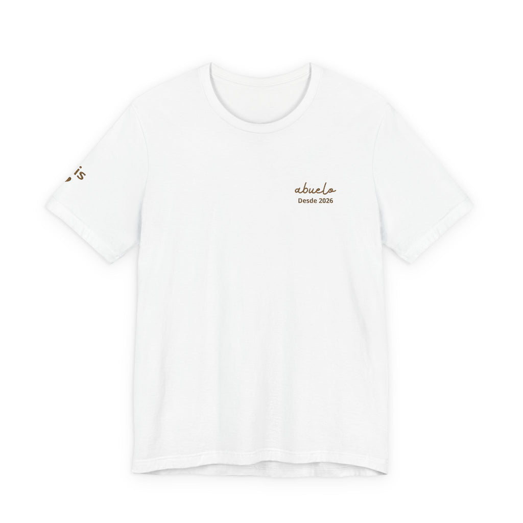 Camiseta bordada "Abuelo desde" personalizada