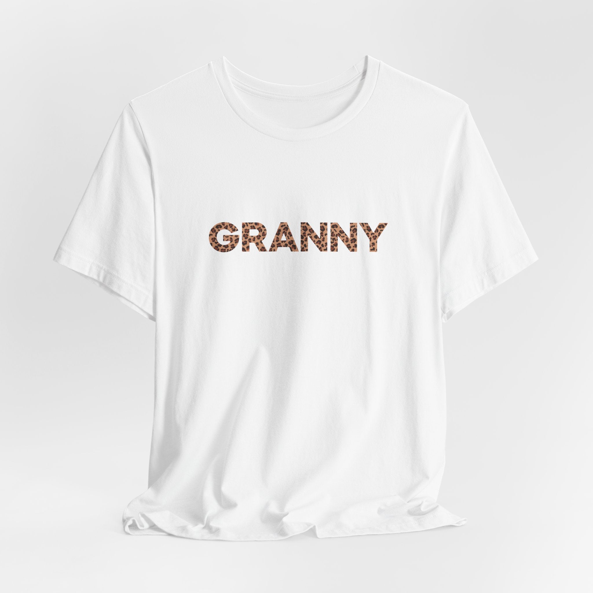 Leopard Granny T-Shirt with Personalized Names