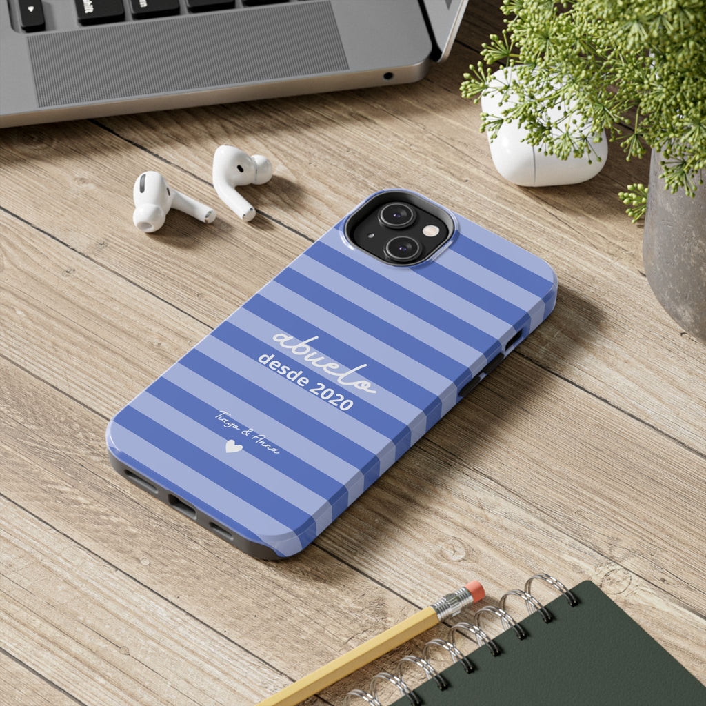 Funda personalizada para Papá o Abuelo con fecha y nombres