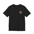 Leopard Heart Grandma T-Shirt with Personalized Name