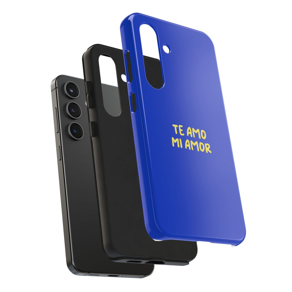 Blue Phone Case with Custom Text