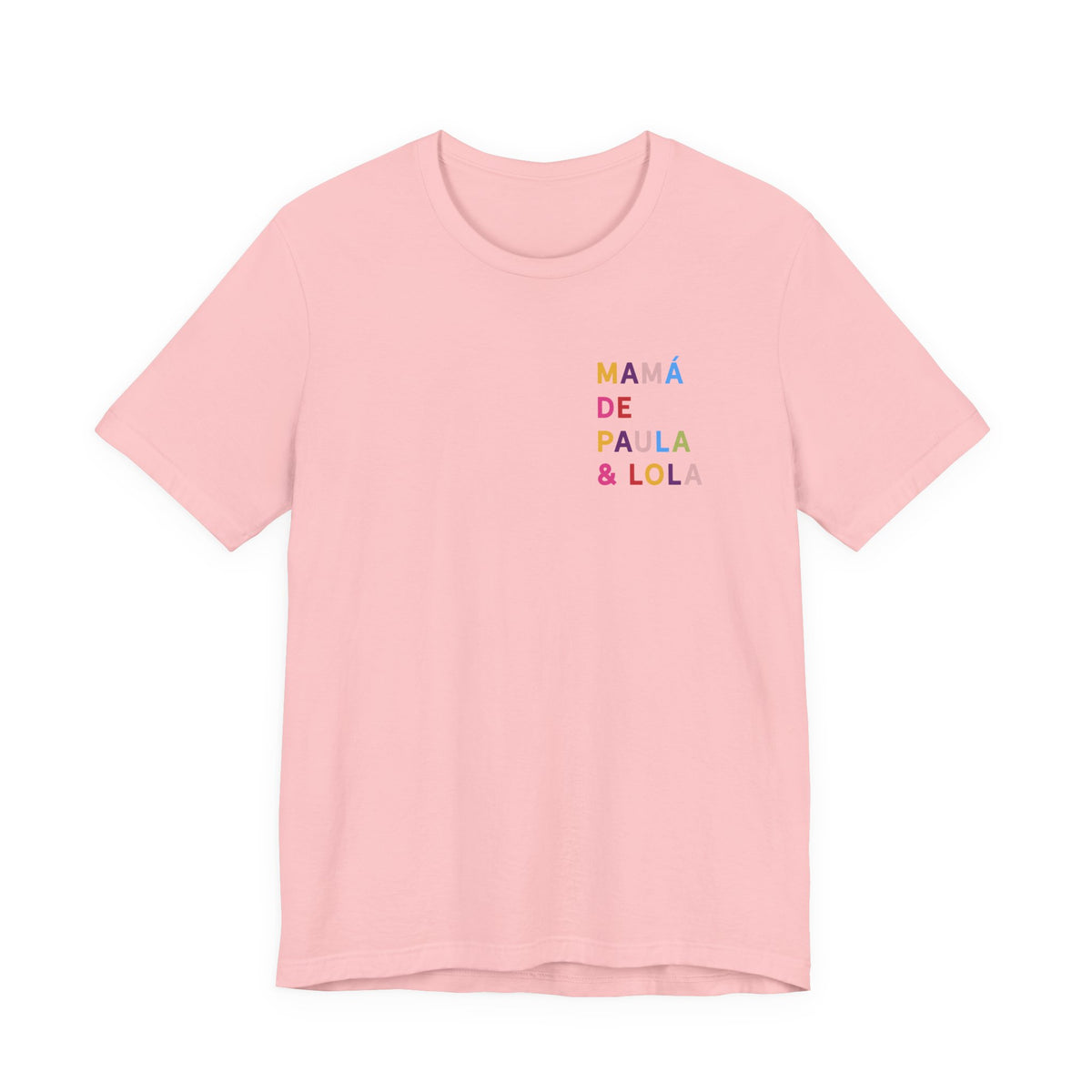 Camiseta multicolor personalizada para la mamá