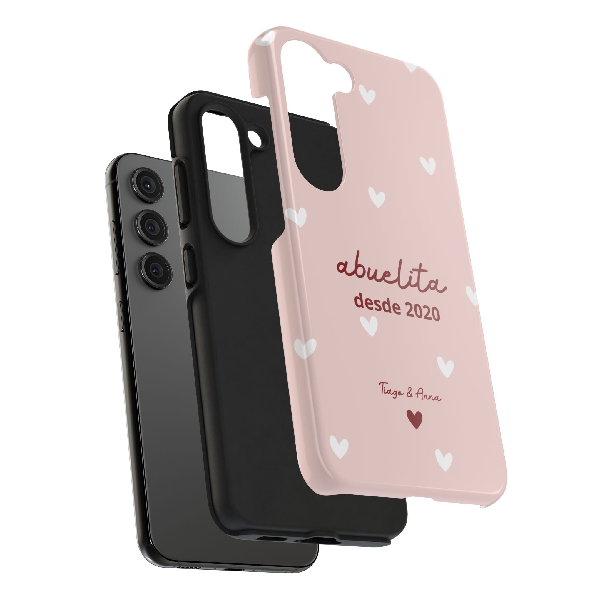 Funda personalizada de mamá o abuela con fecha y nombres