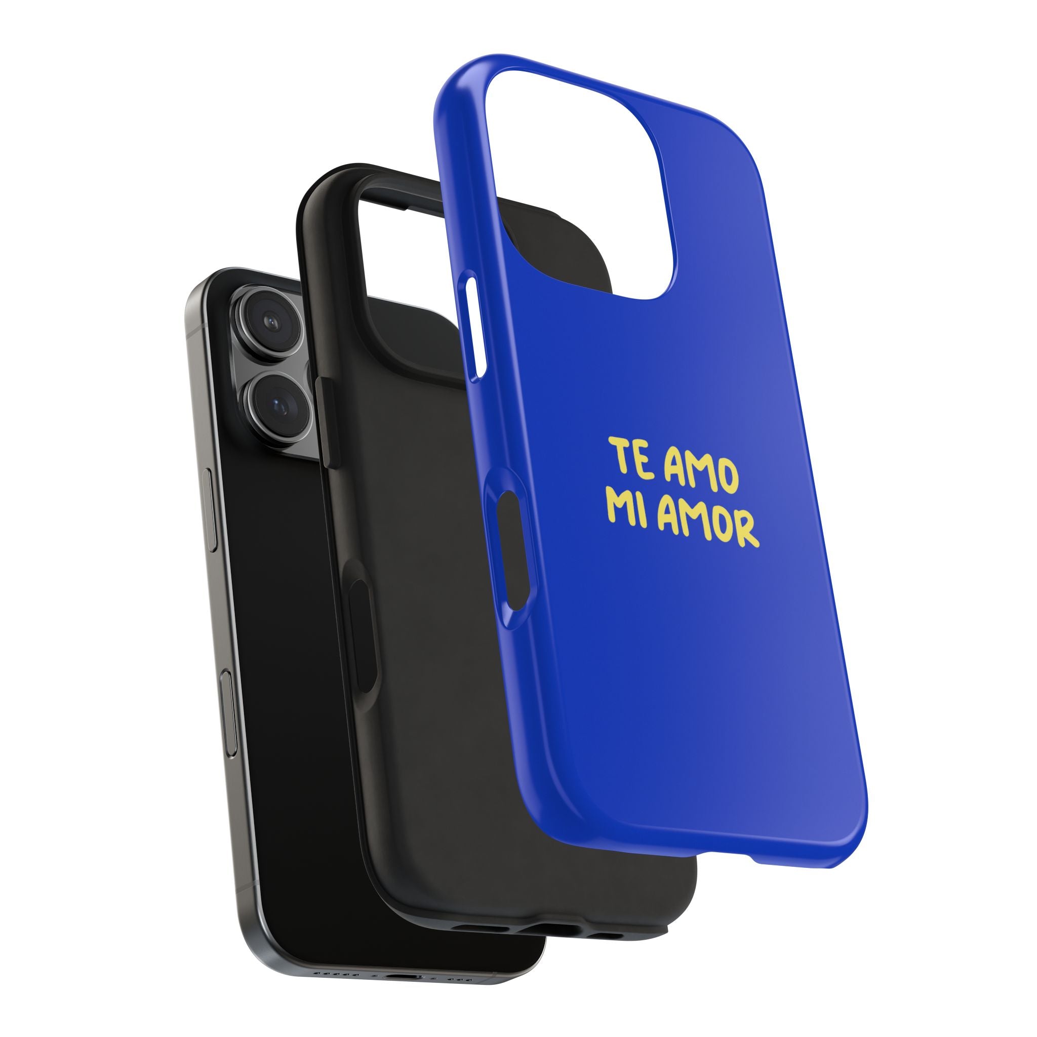 Blue Phone Case with Custom Text