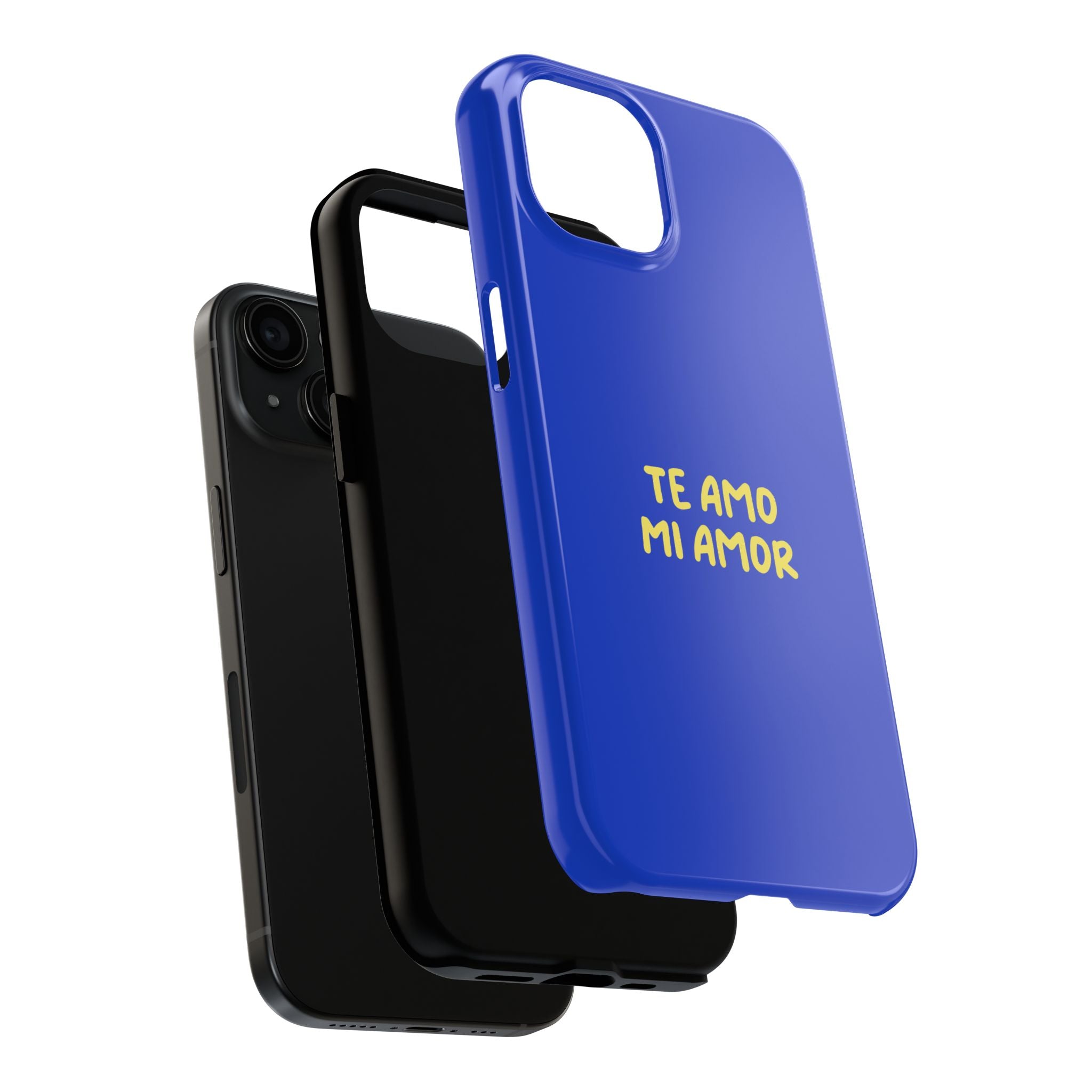 Blue Phone Case with Custom Text